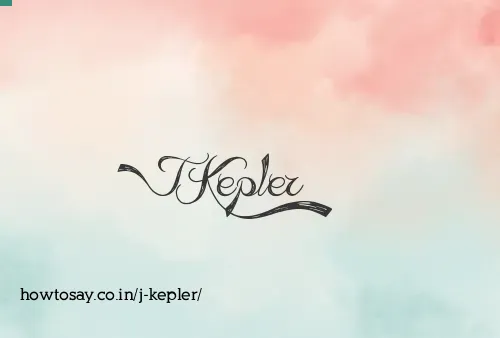 J Kepler