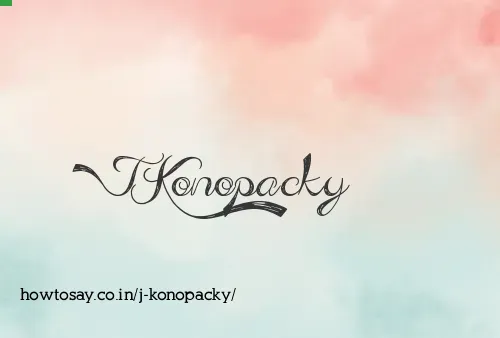 J Konopacky