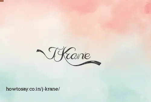 J Krane