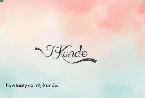 J Kunde