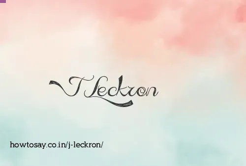 J Leckron