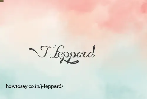 J Leppard