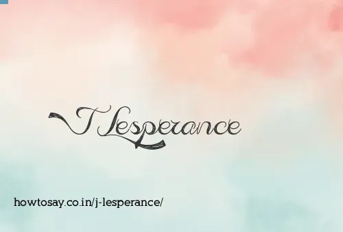 J Lesperance