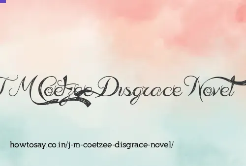 J M Coetzee Disgrace Novel