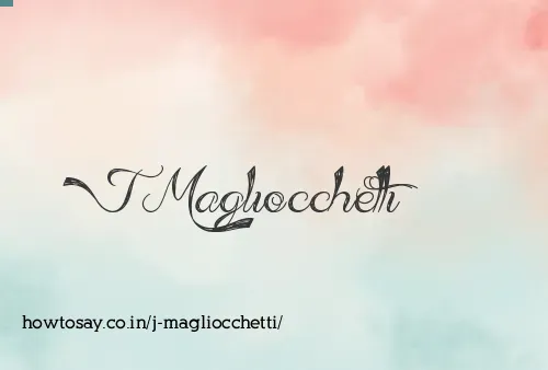 J Magliocchetti