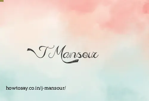 J Mansour
