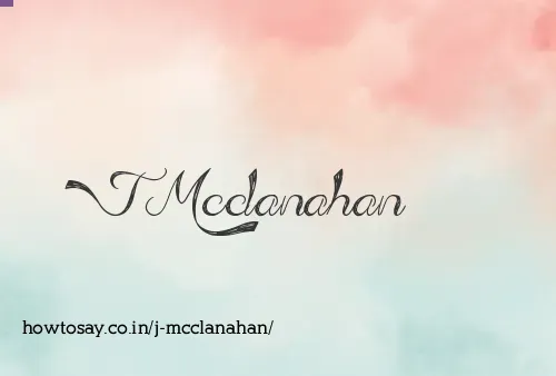 J Mcclanahan