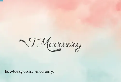J Mccreary