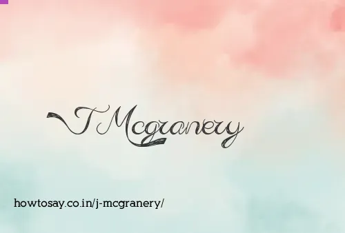 J Mcgranery