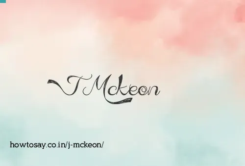 J Mckeon