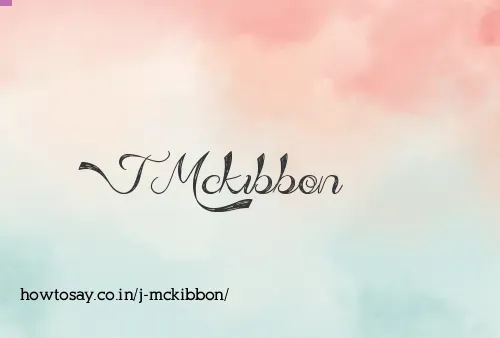 J Mckibbon