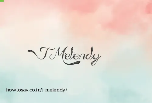 J Melendy