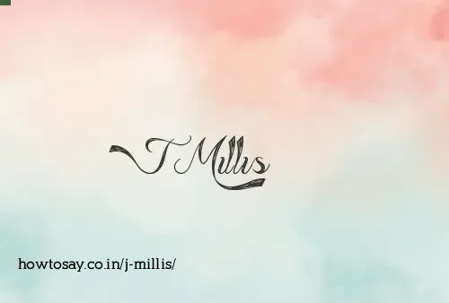 J Millis