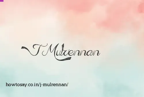 J Mulrennan