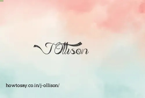 J Ollison