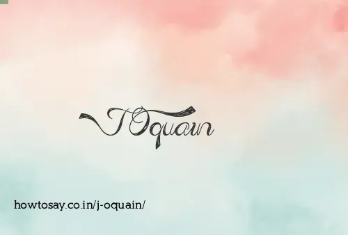 J Oquain
