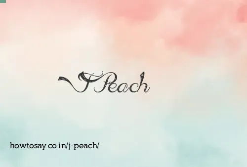 J Peach