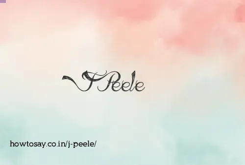 J Peele