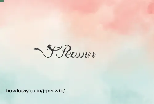 J Perwin