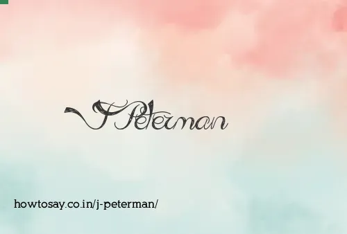 J Peterman