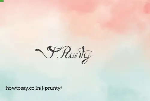 J Prunty