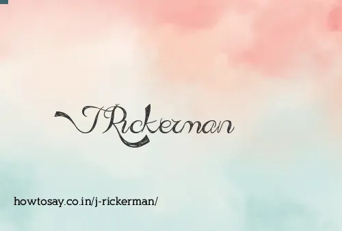 J Rickerman