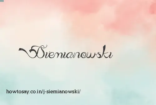 J Siemianowski