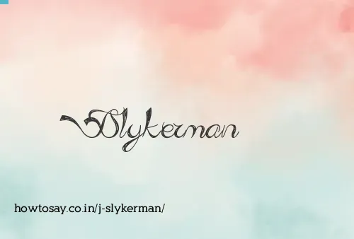 J Slykerman