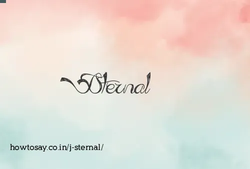 J Sternal