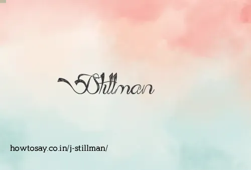 J Stillman