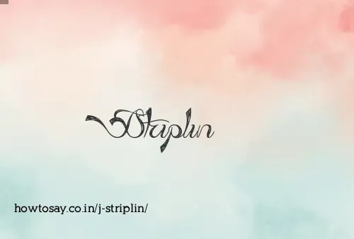 J Striplin