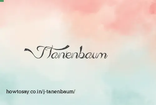 J Tanenbaum