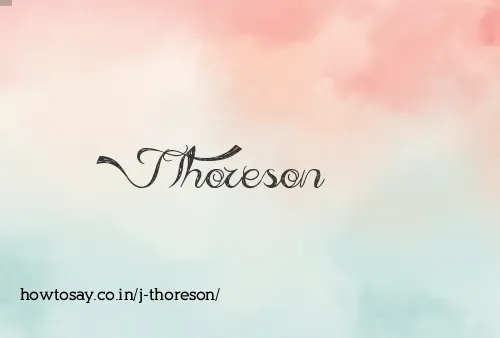 J Thoreson