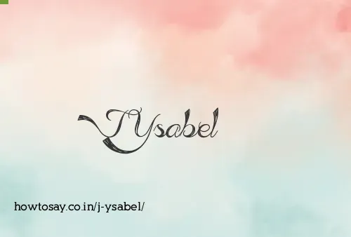 J Ysabel