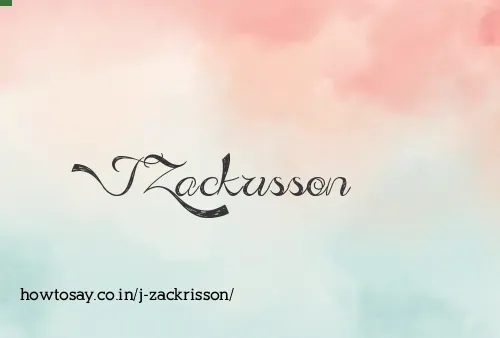 J Zackrisson