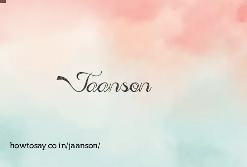 Jaanson