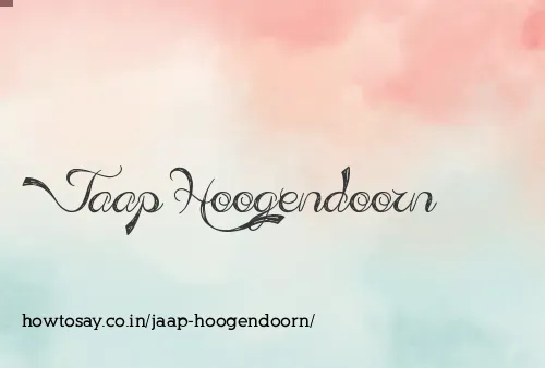 Jaap Hoogendoorn