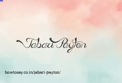 Jabari Payton