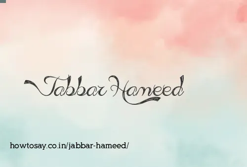 Jabbar Hameed