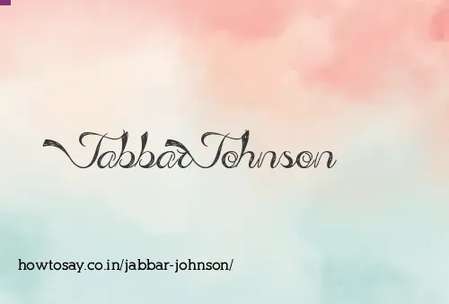 Jabbar Johnson
