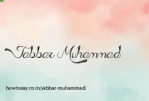 Jabbar Muhammad