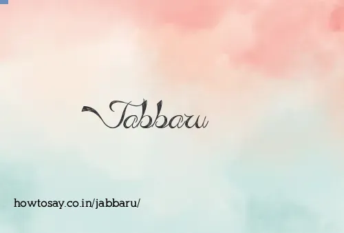 Jabbaru