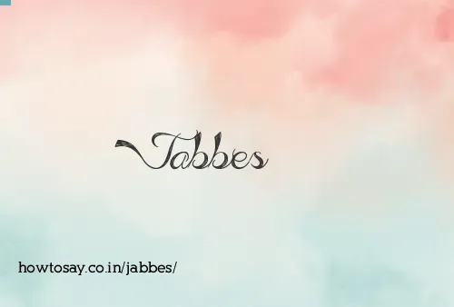 Jabbes
