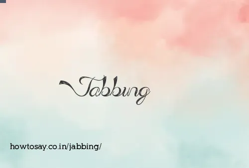 Jabbing