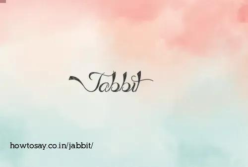 Jabbit
