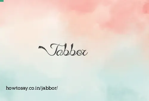 Jabbor