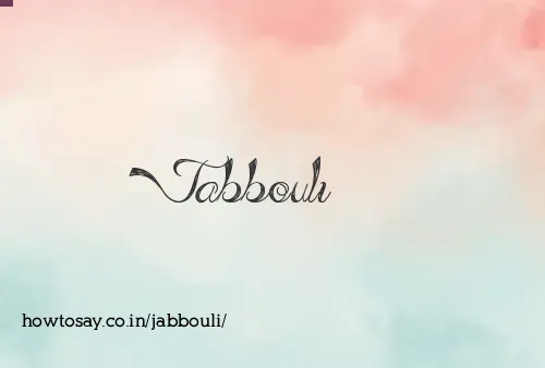 Jabbouli