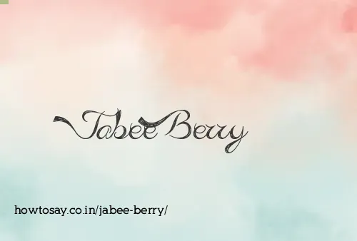 Jabee Berry