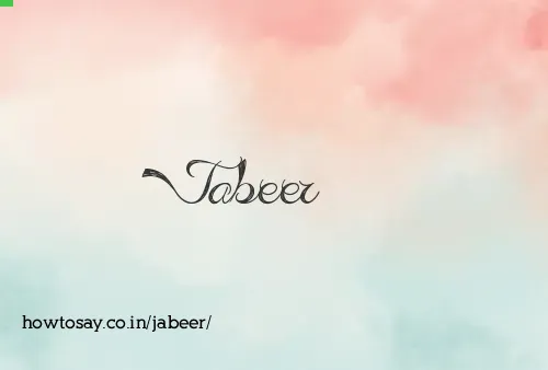 Jabeer