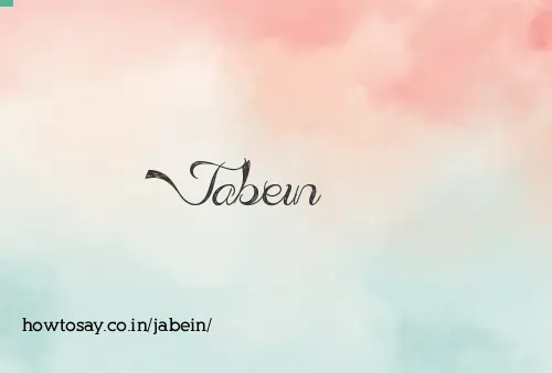Jabein